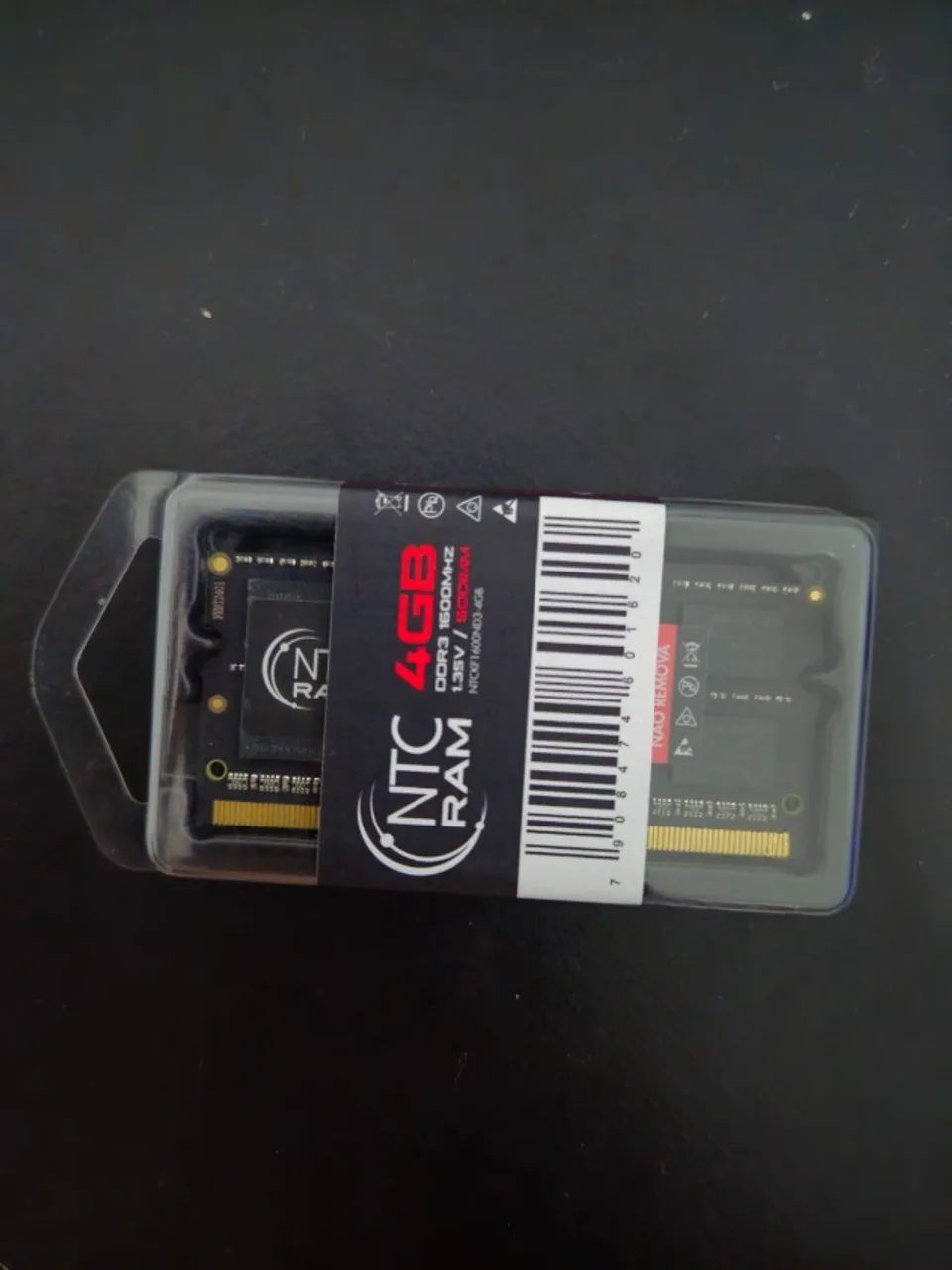 Memória RAM DDR3 4GB 1600mhz lacrado