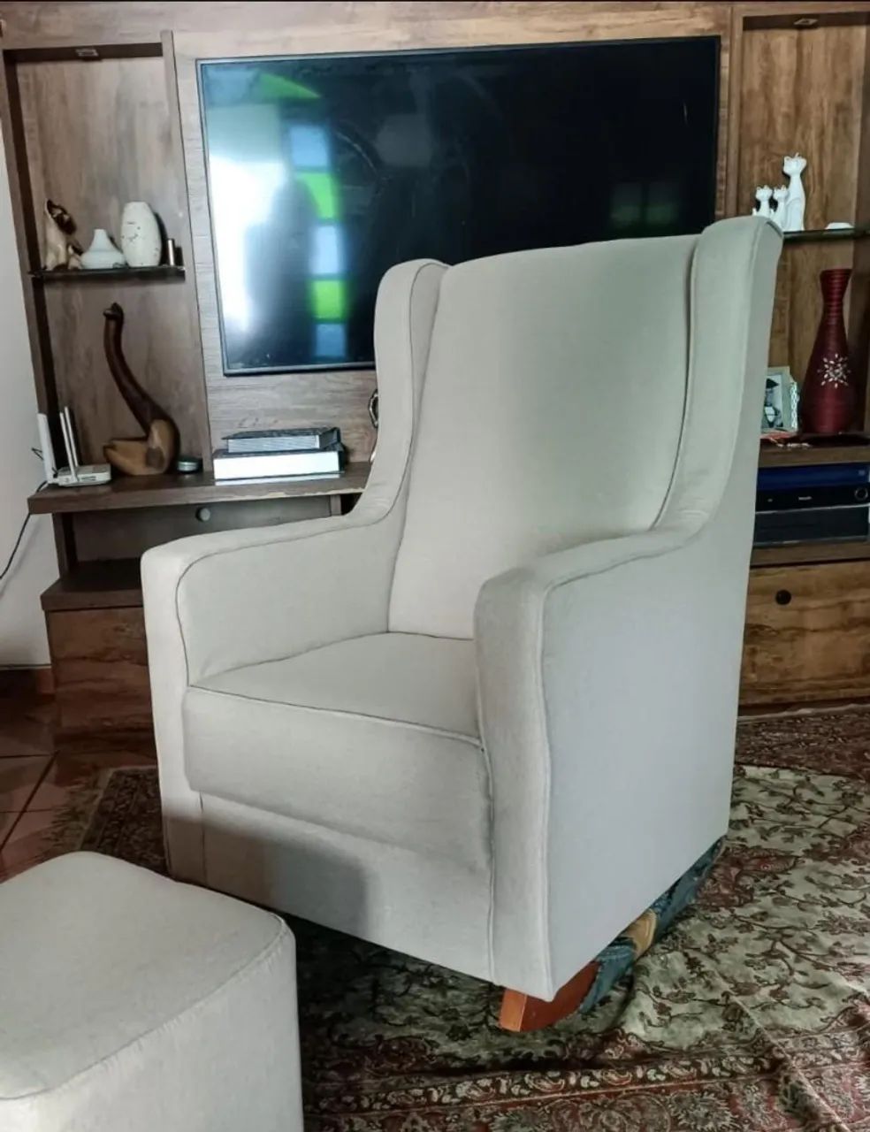 Poltrona de Balanço NOVA em linho - Foto 2