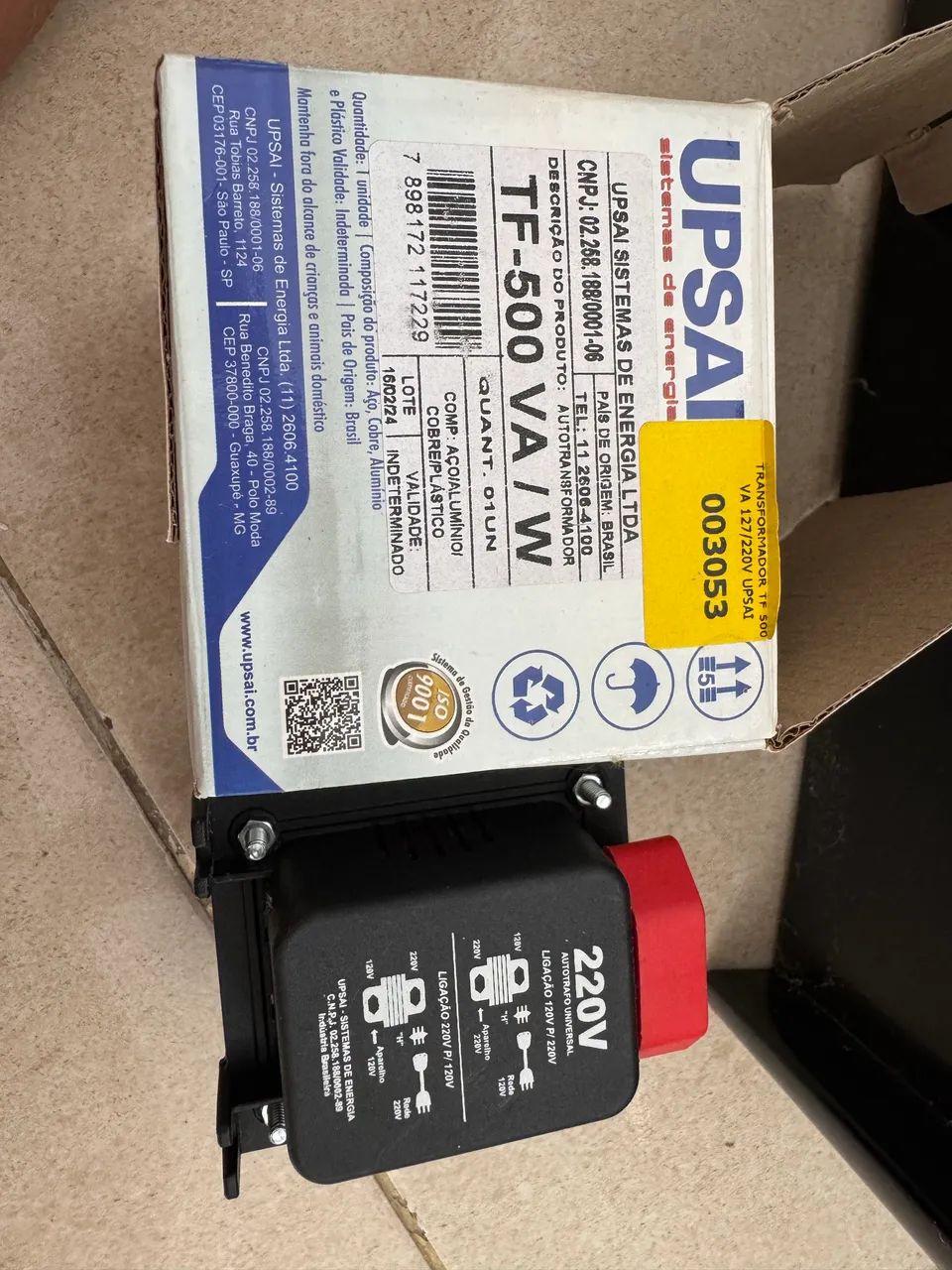 Transformador 500va UPSAI64317345239554120