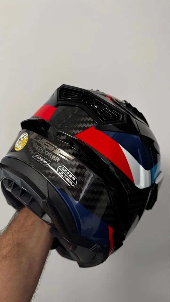Capacete moto LS2 explorer carbon - Foto 3