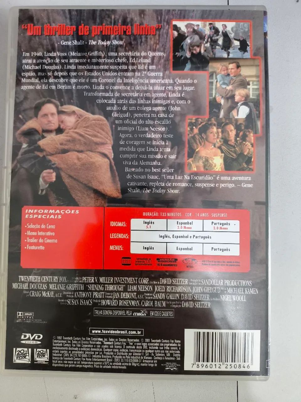 DVD Uma Luz na Escuridão - Michael Douglas - Foto 2