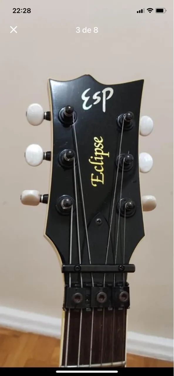 Guitarra ESP Custom Eclipse Japonesa anos 80 rara - Foto 3