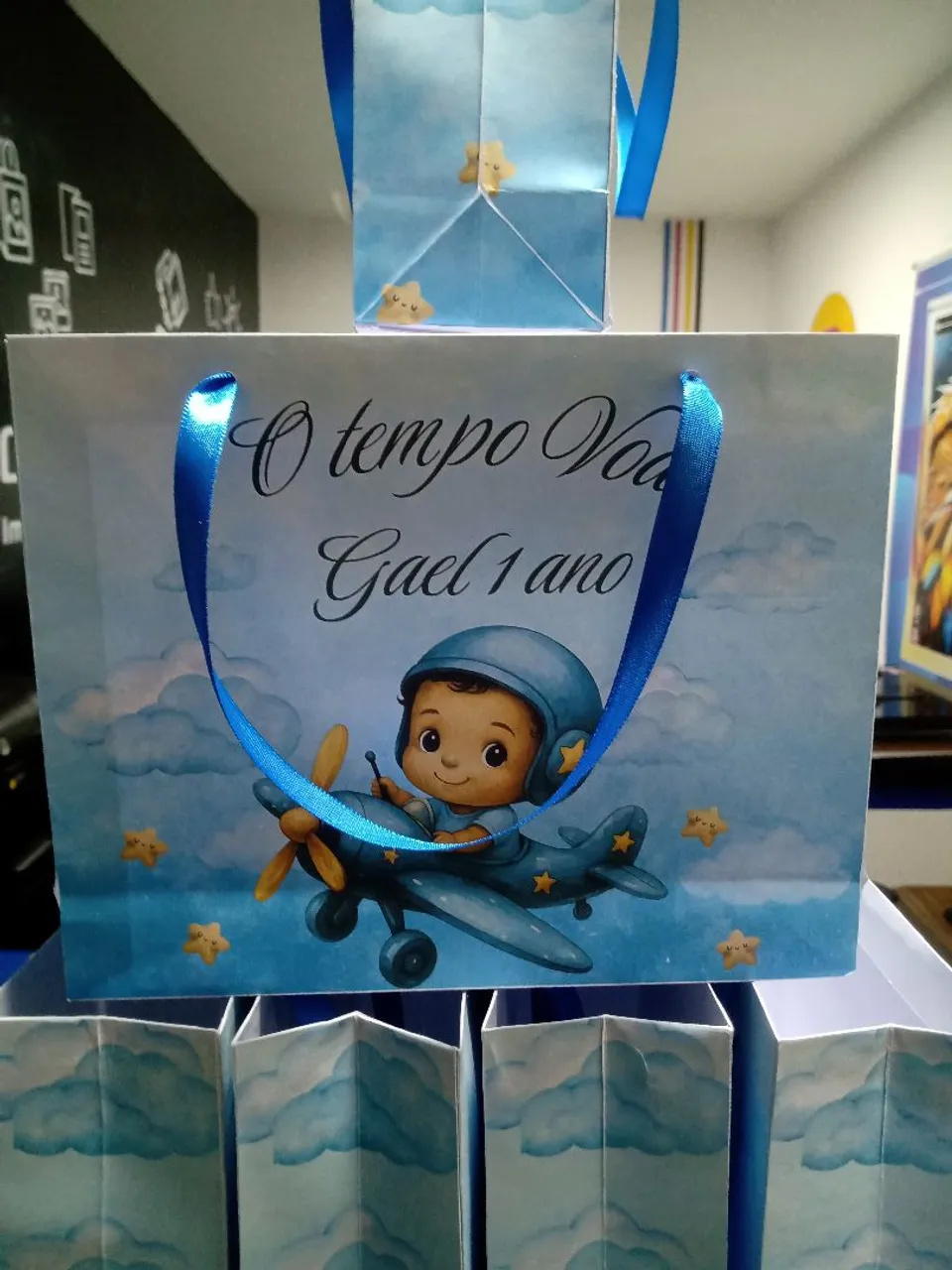 Sacola de Papel Personalizada para Festa de Aniversário