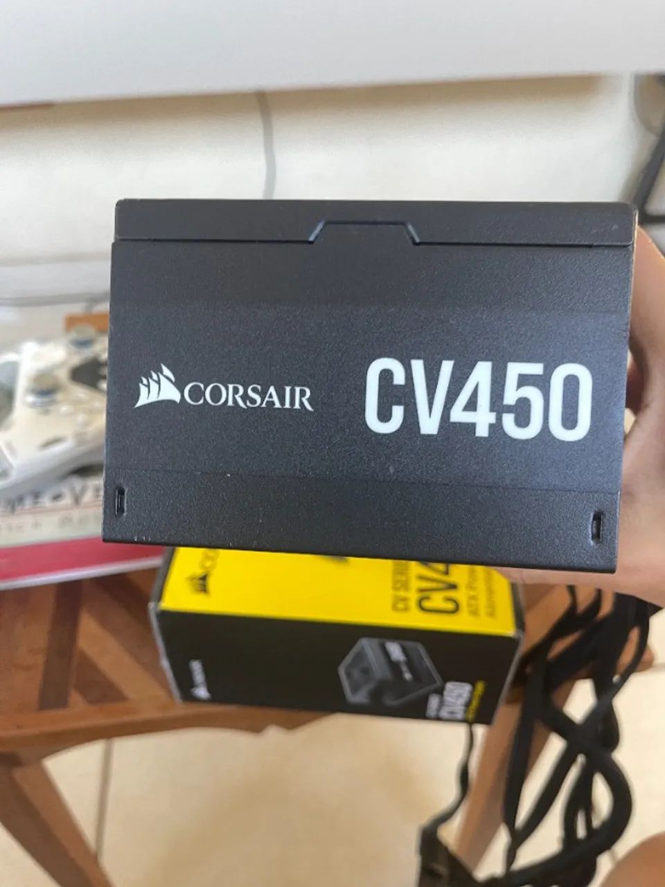 FONTE CORSAIR CV450 - COMPLETO COM CAIXA