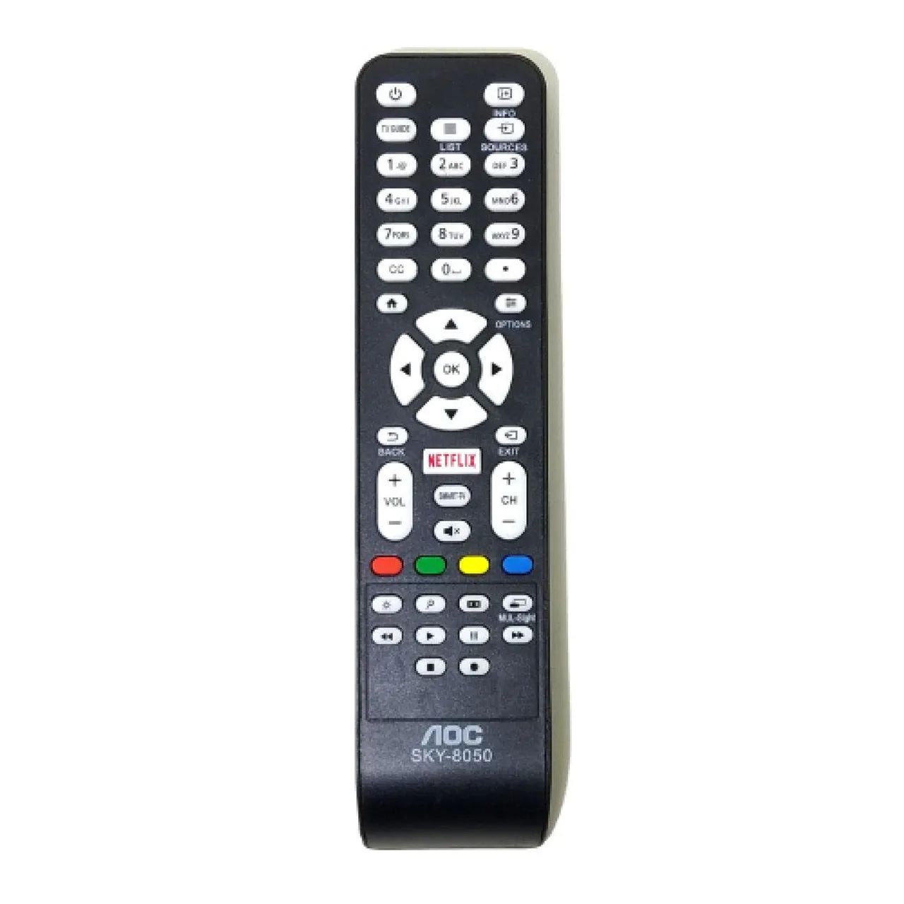 Controle remoto smart tv AOC