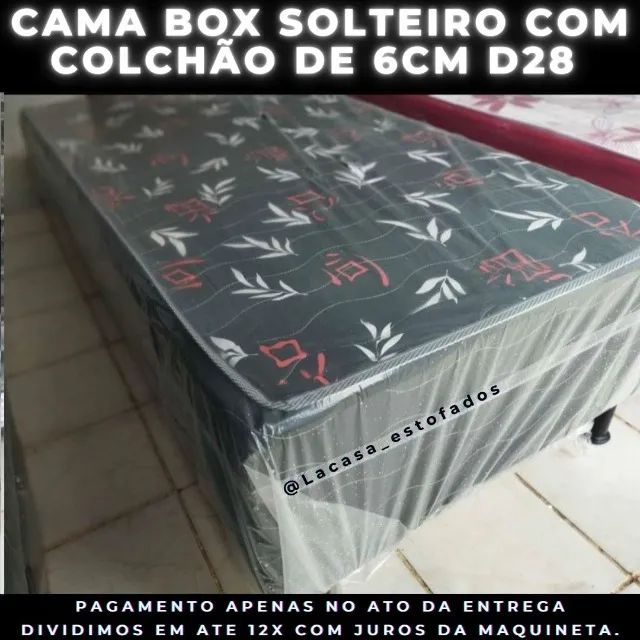 Cama BOX solteiro 