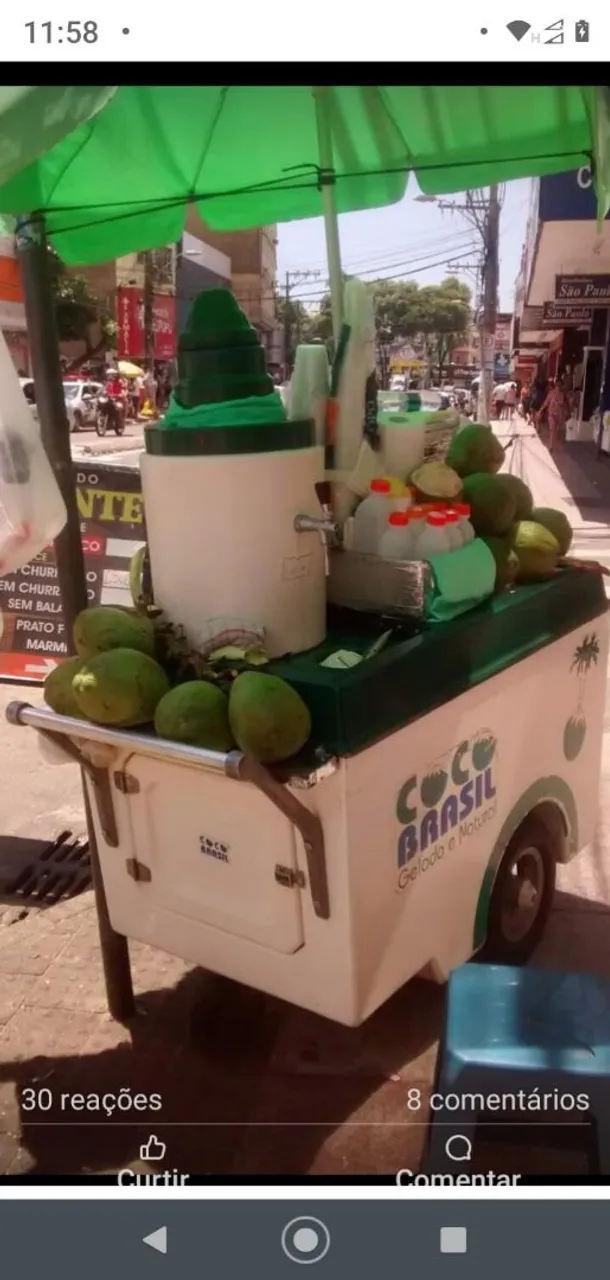 Carrinho de Coco Brasil