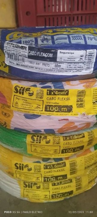 Cabos Flexíveis Sil e cobrecon - Diversas Medidas e Cores 