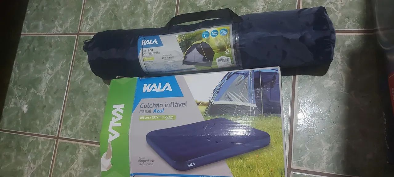 Desapego Barraca e Colchão inflavel Novos