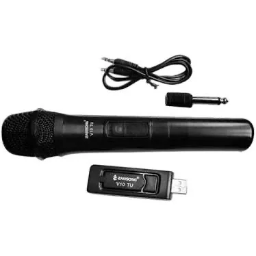 Microfone sem fio MKv10 sem profissional