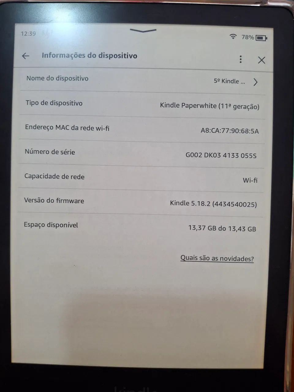 Kindle Paperwhite - Leitor de E-books - Foto 2
