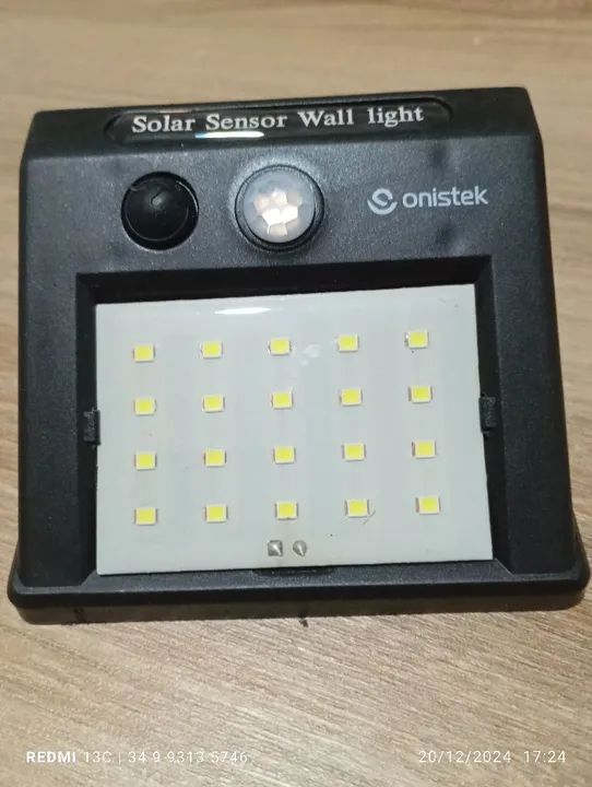 Luminária Solar Sensor de Movimento LED 20 Leds - Foto 4