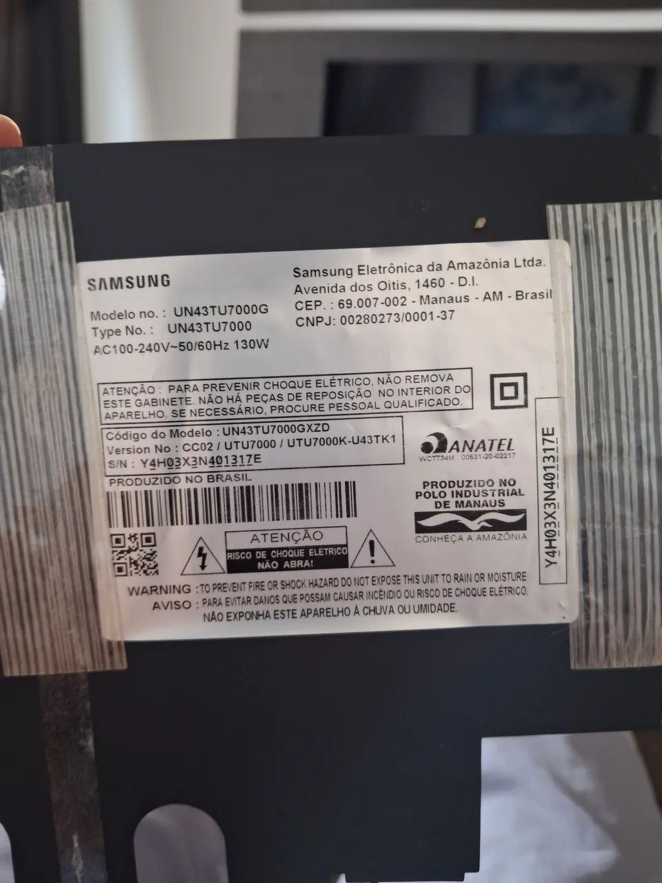  TV Samsung UN43TU7000G Peças tenho todas 