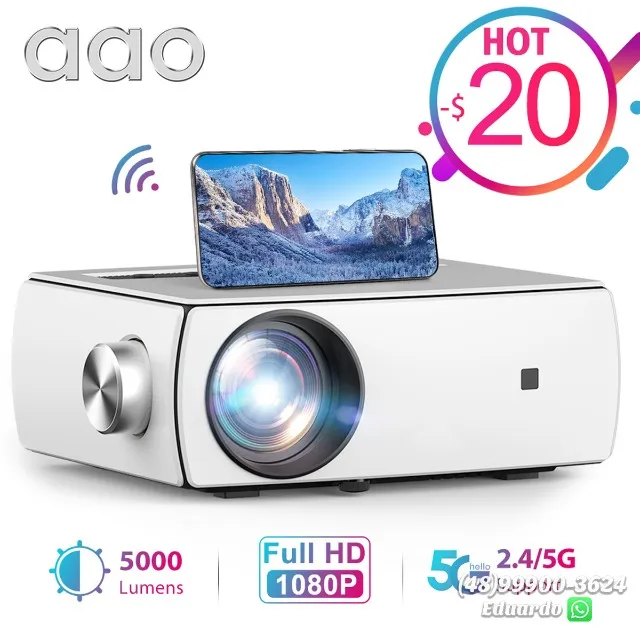 Projetor Thundeal YG430 - 1920*1080P 5000 Lumens -Novo, lacrado e com Garantia