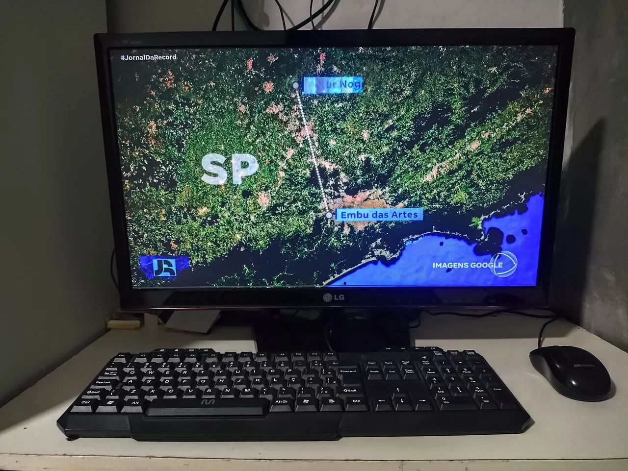 Computador completo para estudo ou trabalho Monitor TV, PC 24 polegadas