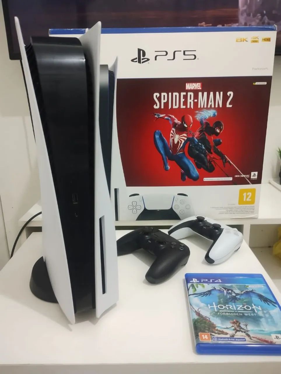 Playstation 5 ( PS5 ) COM 2 CONTROLES E 1 JOGO 