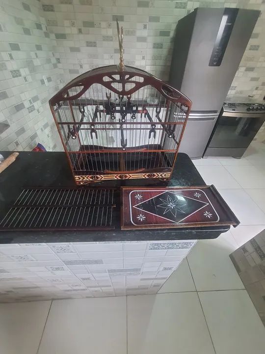 Gaiola de torneio para coleiro