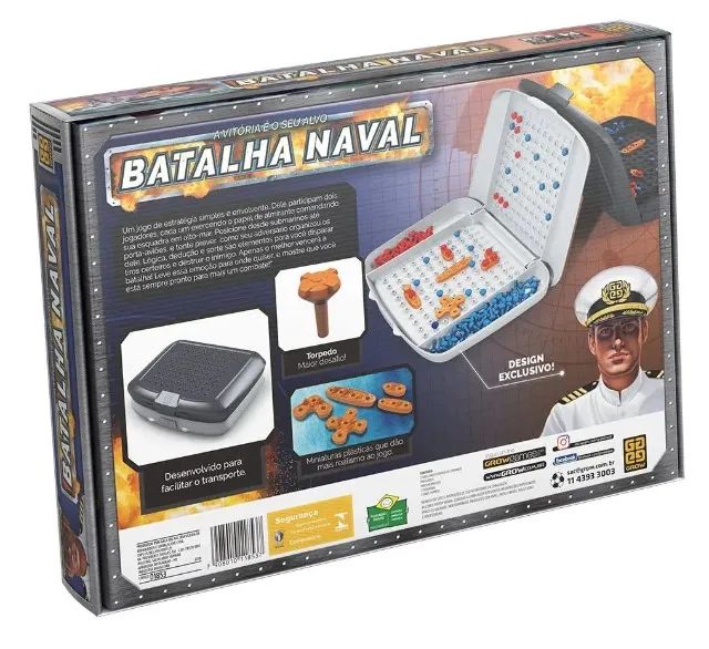 JOGO DE TABULEIRO BATALHA NAVAL GROW - Foto 2