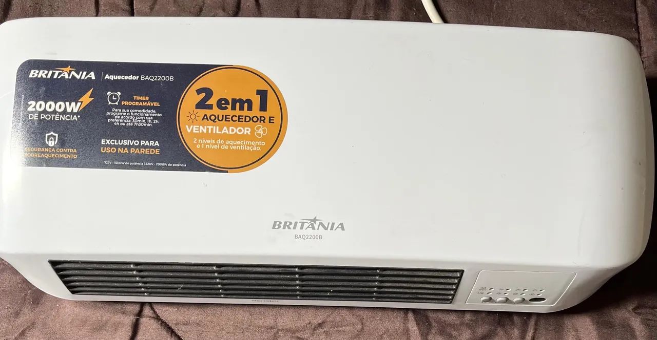 Aquecedor Britânia 2000w