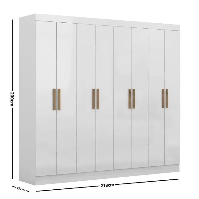 Guarda Roupa 100% MDF 8 Portas 4 Gavetas  - Foto 3