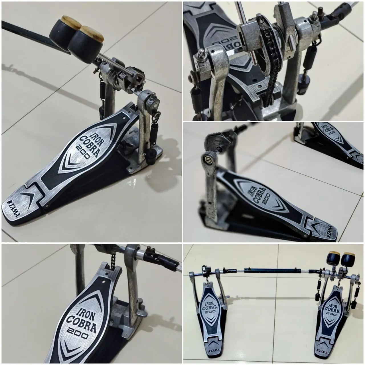 Pedal duplo Tama iron cobra Hp200ptw