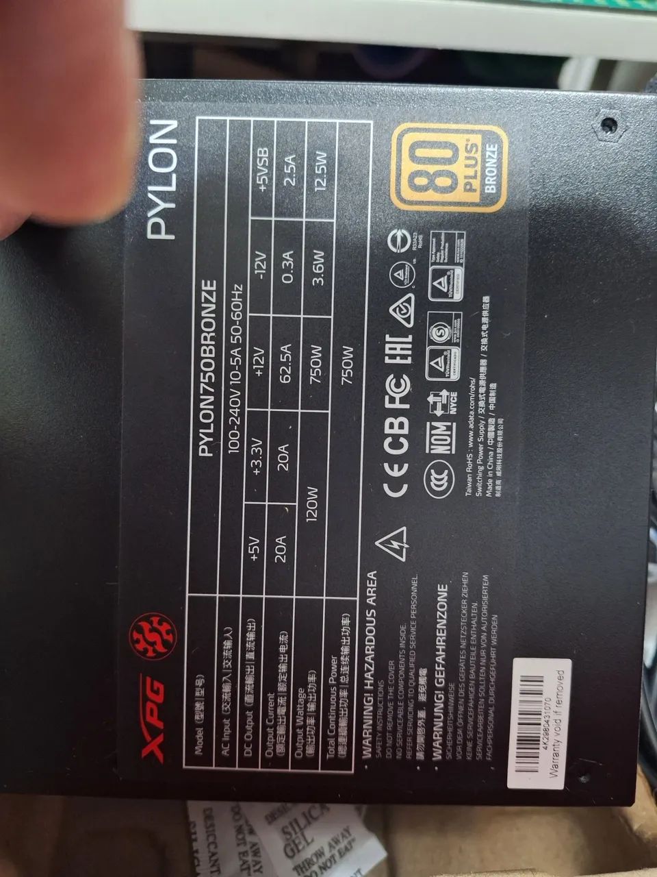 Fonte XPG 750w bronze funcionando normalmente - Foto 4
