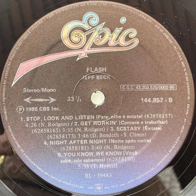 LP Jeff Beck - Flash (1985) - Vinil 1a prensagem  - Foto 4