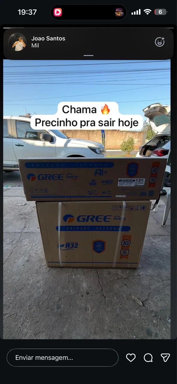 Ar condicionado! Novo na caixa 