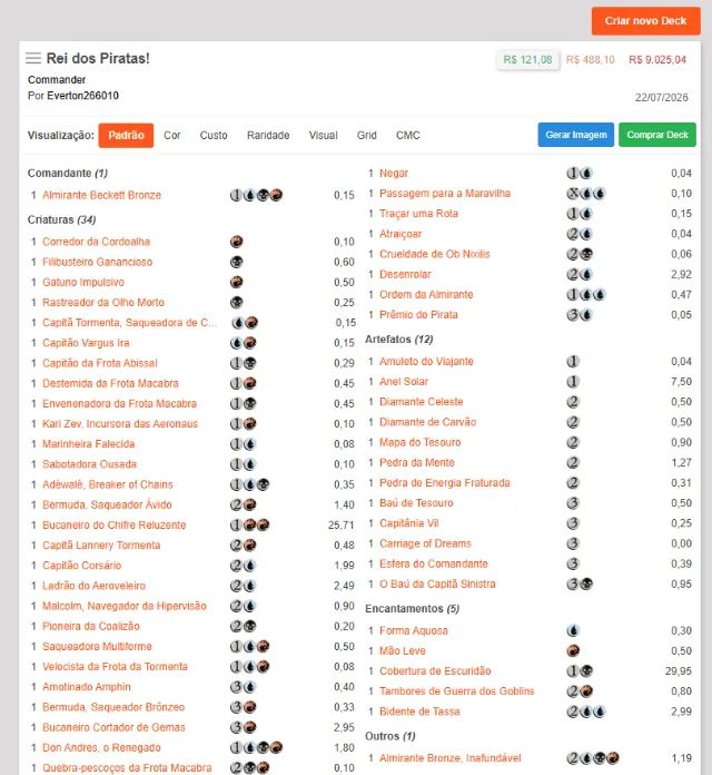 2 Decks de Magic commander, tribal urso e pirata. - Foto 2