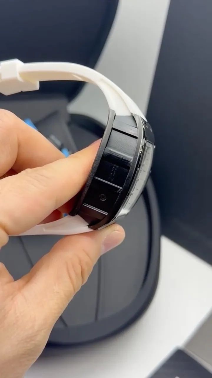 Richard Mille automático preto e branco  - Foto 4