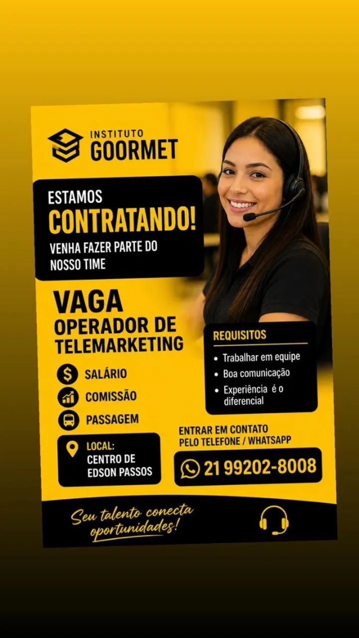 operador de telemarketing 