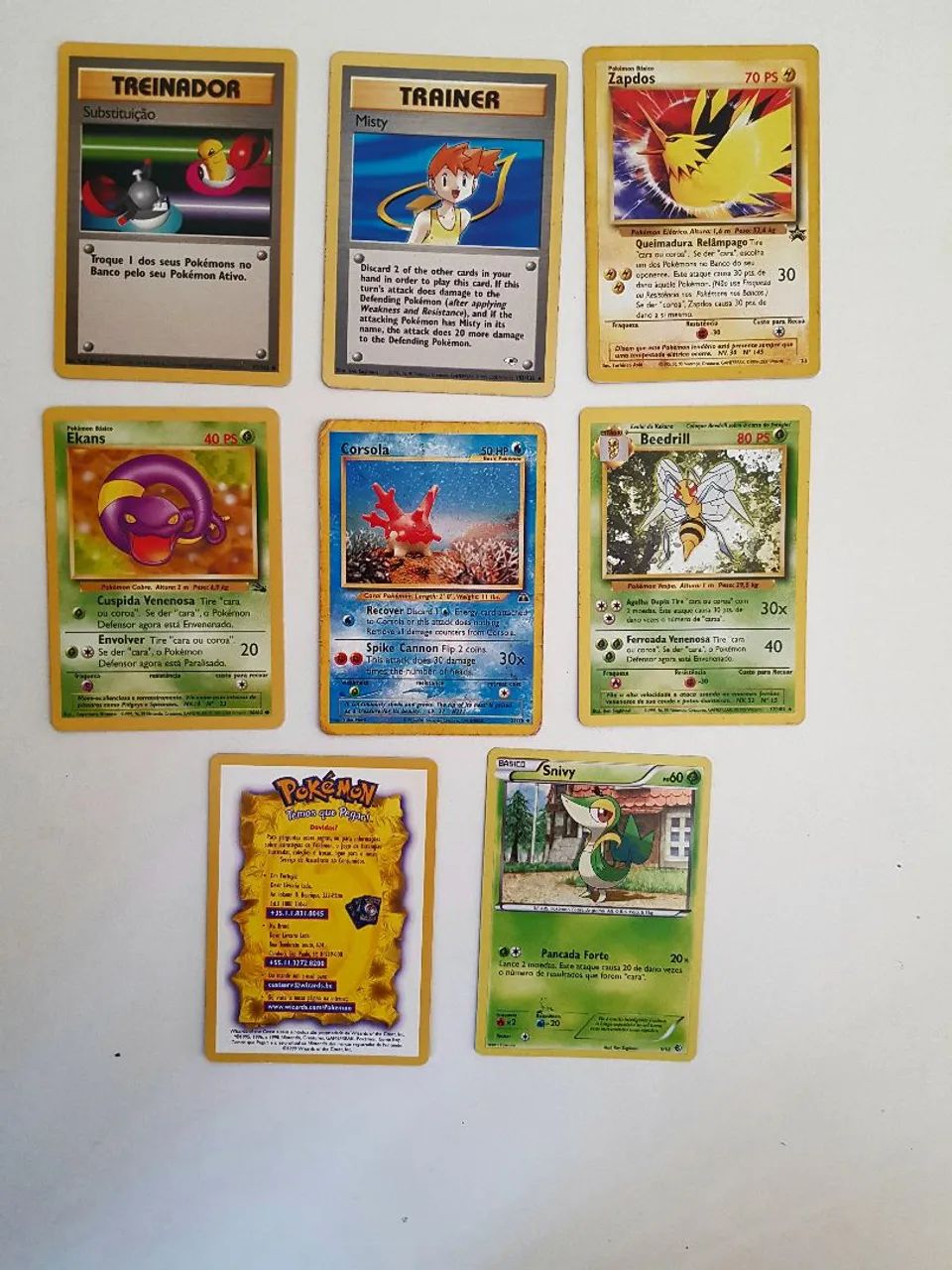 pokemonCardまとめ売り POKÉMON -8 cartas originais Wizards of the Coast (1999-2000