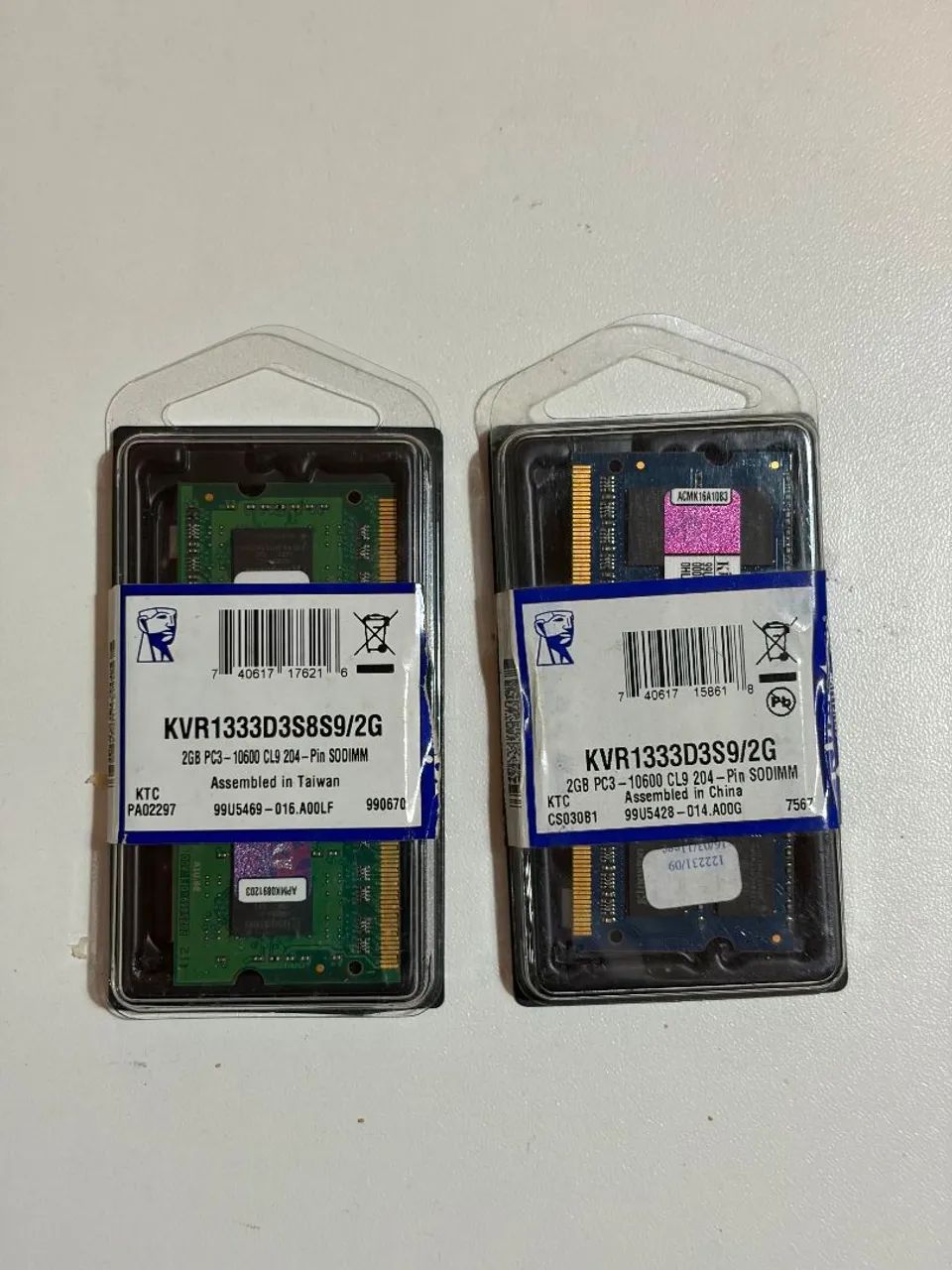 Memórias Notebook/PC antigas