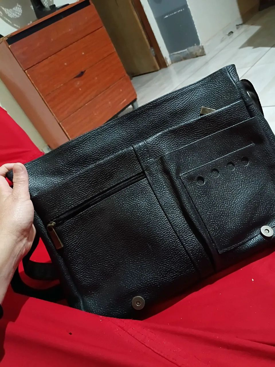 Bolsa de couro  para notebook bagagio - Foto 4