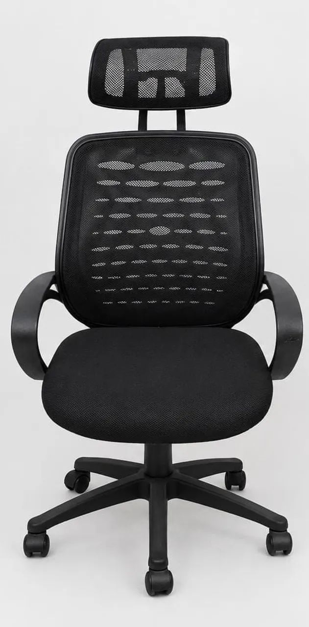 Cadeira de Escritório Ergonômica com Apoio de Cabeça e Mesh