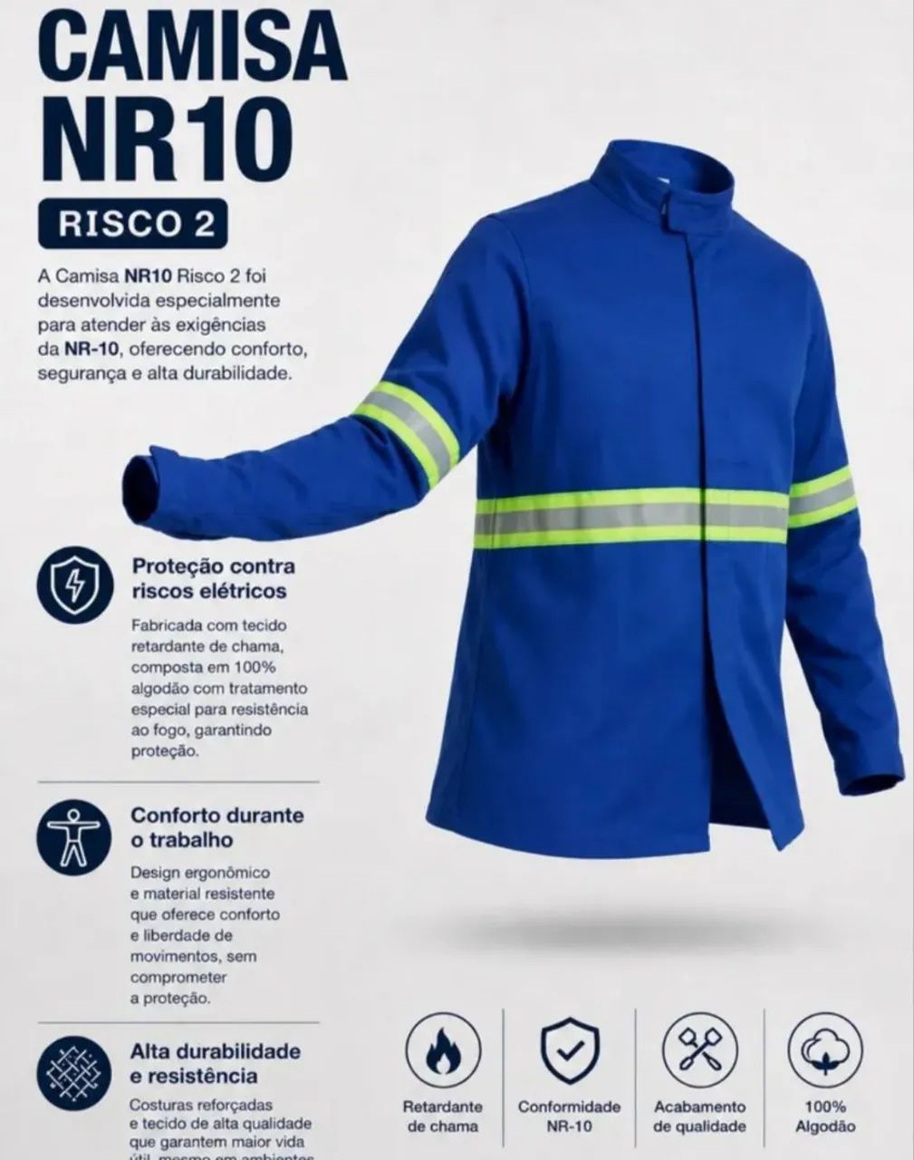 Camisa anti-chama tamanho P em promoção