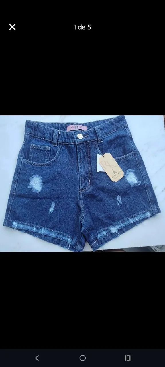 Short jeans promoção 