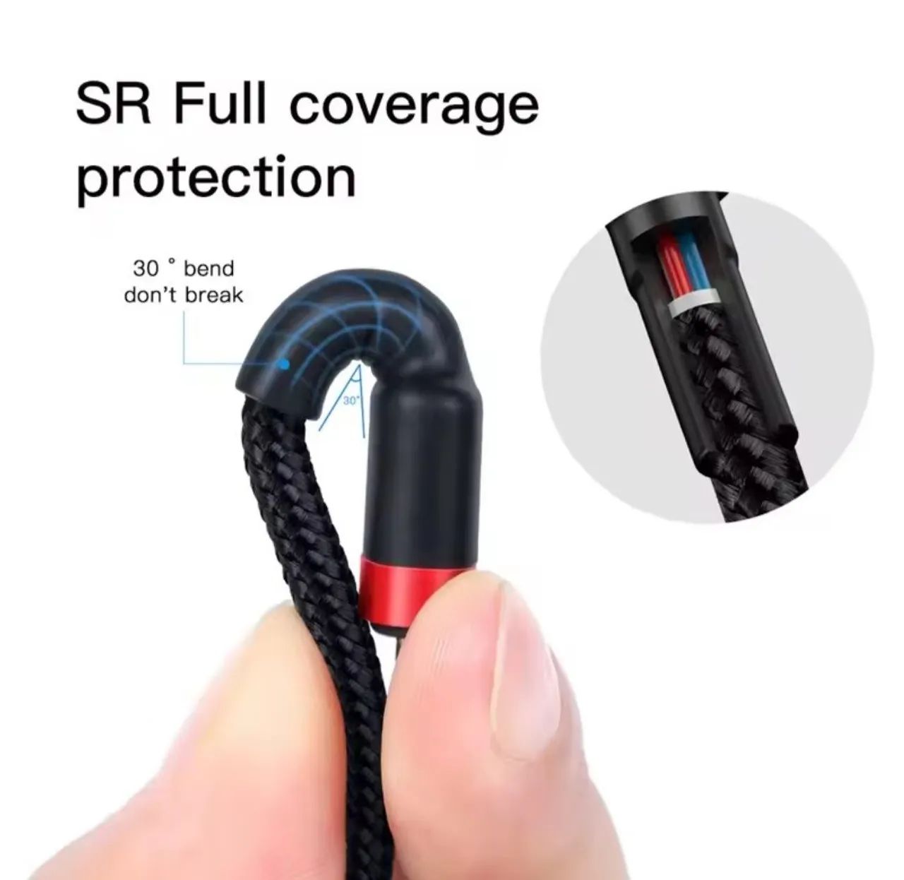 Cabo Turbo USB C para C Baseus 60w 1M - Foto 5
