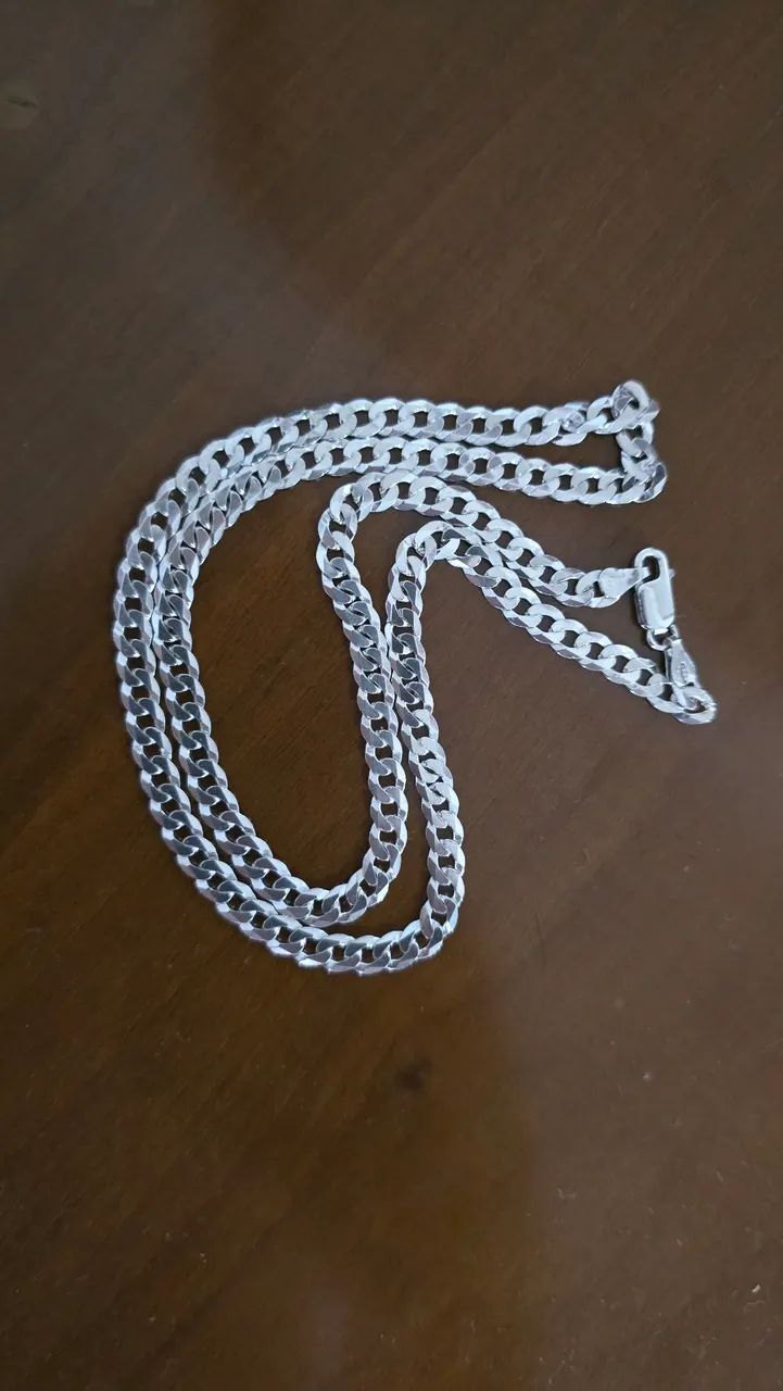 Cordão de prata 925 trabalhado