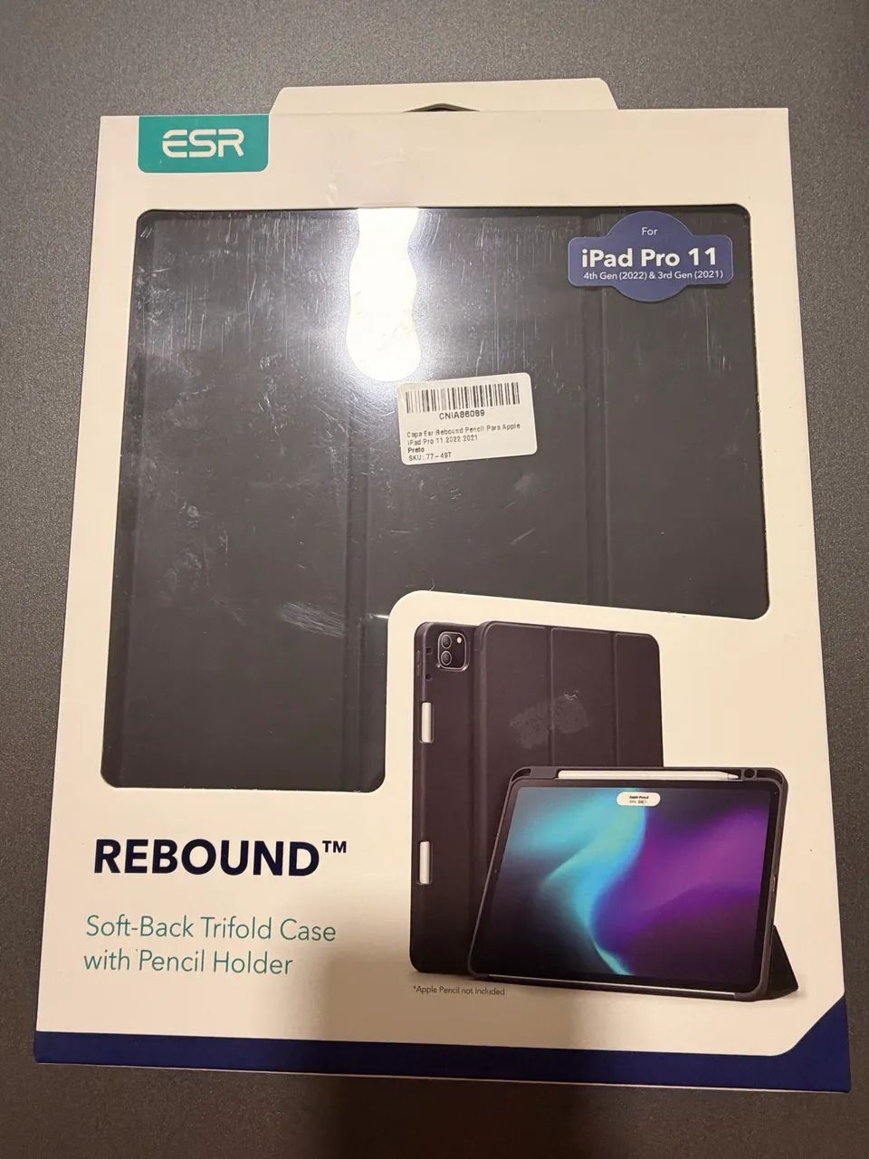 Kit iPad Pro 11 M2 + Apple Pencil 2ª geração + Case Rebound