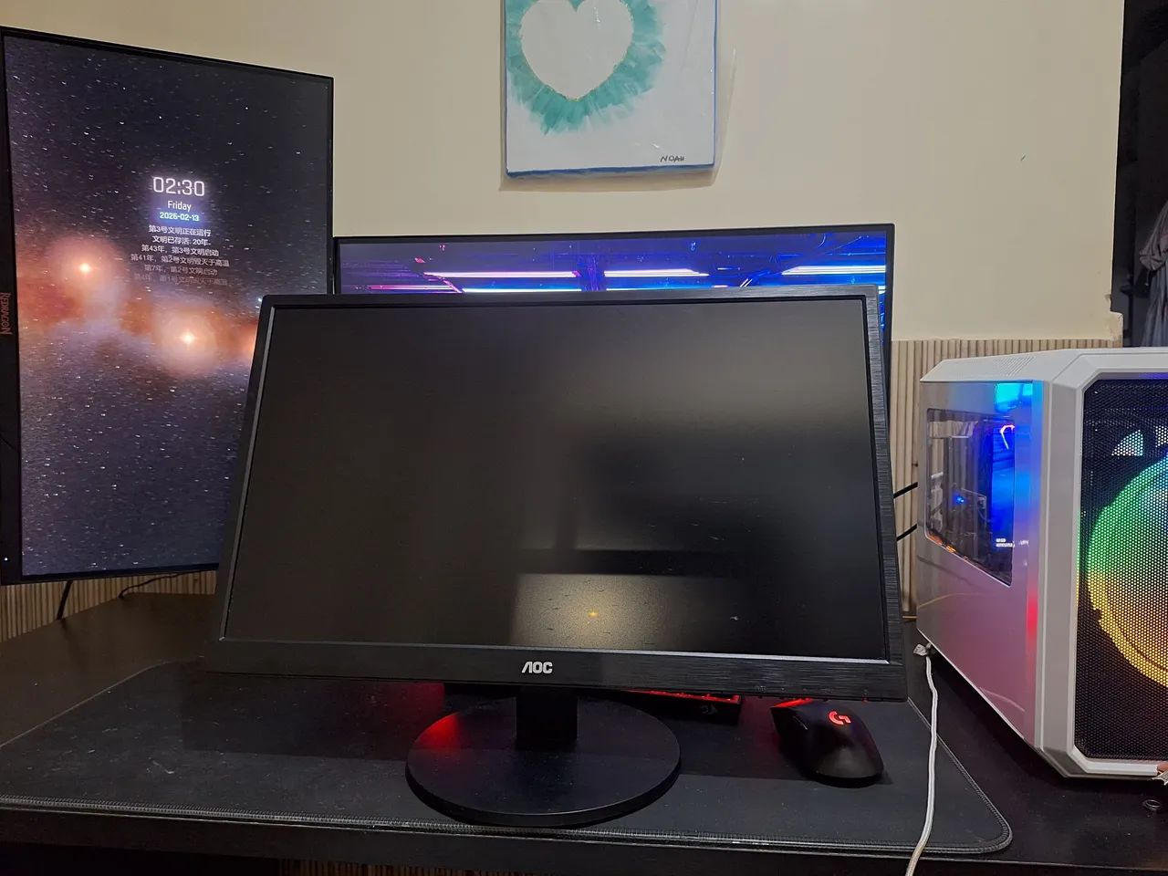 Monitor aoc full HD 24 polegadas + braço articulado  - Foto 2