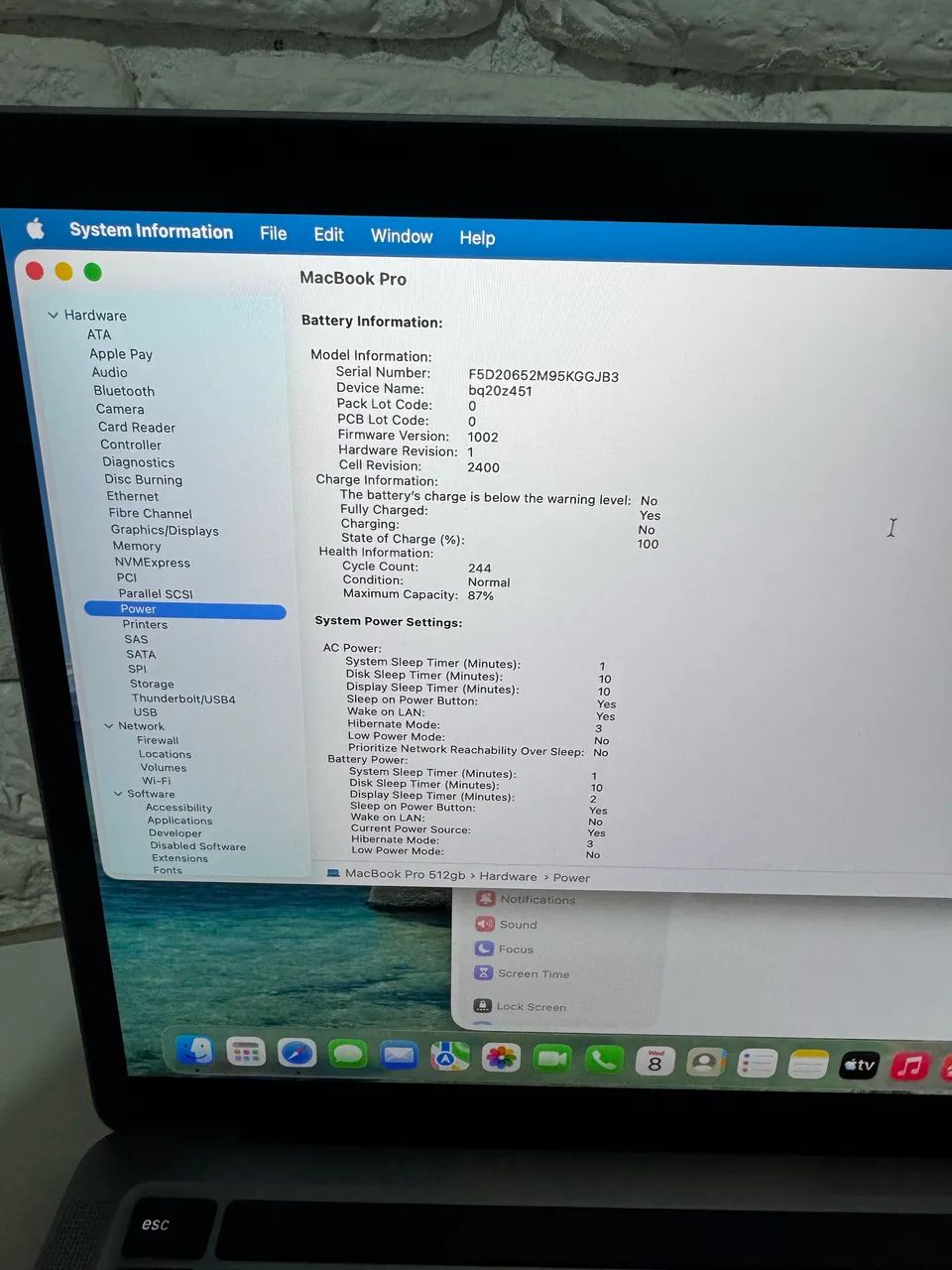 MACBOOK PRO 2020 M1 / 512GB SSD / Touch Bar  - Foto 5