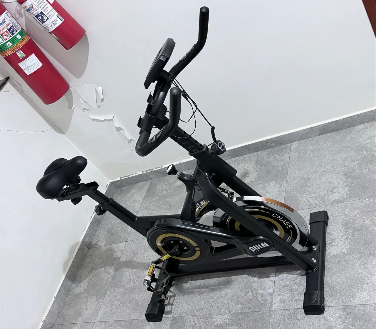 Bicicleta Ergométrica Odin Chase Preta - Foto 2