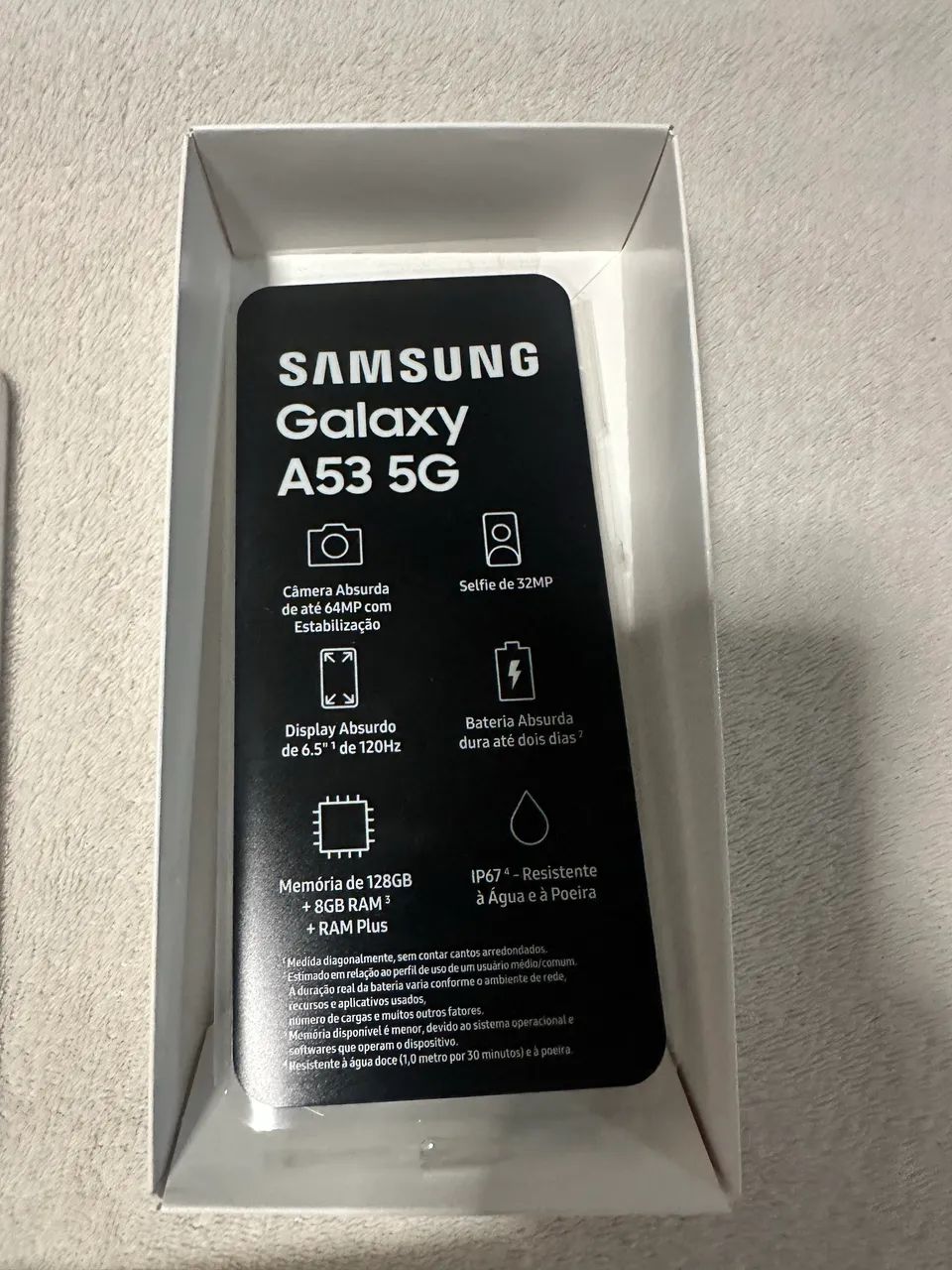 ? SAMSUNG GALAXY A53 5G ? 128GB ? BRANCO ? COMPLETO COM CAIXA E ACESSÓRIOS - Foto 2
