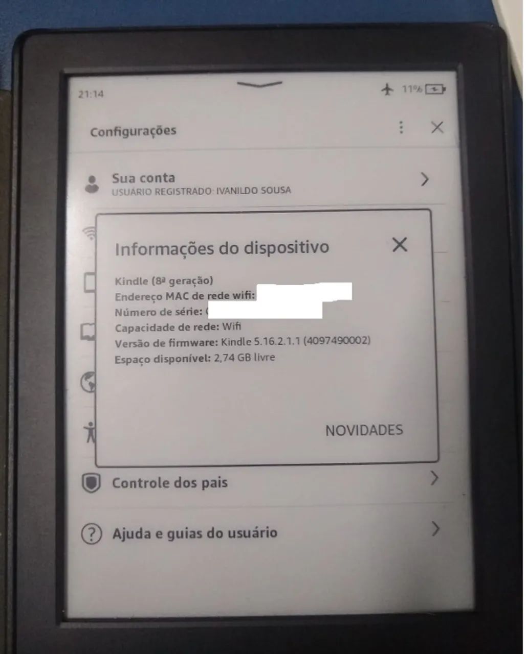 Kindle 8ª geração - Foto 5