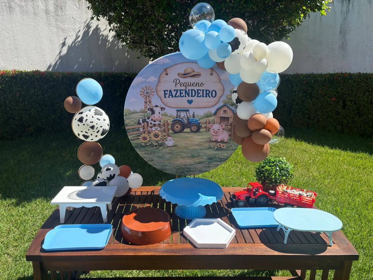 Mini pegue e monte decoração de mesa - Foto 5