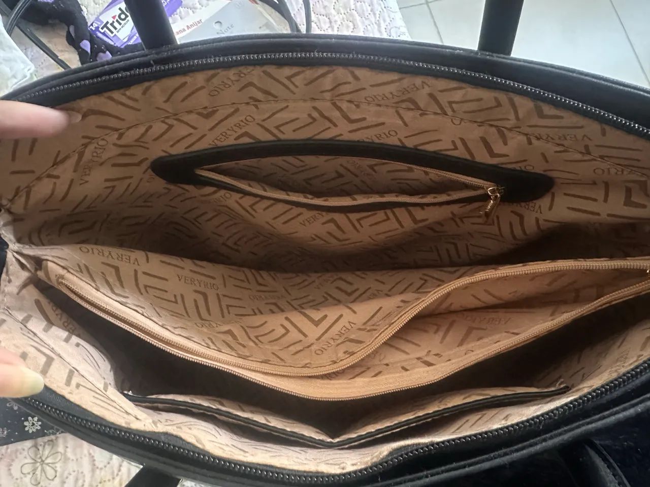 Bolsa feminina preta grande - Foto 5