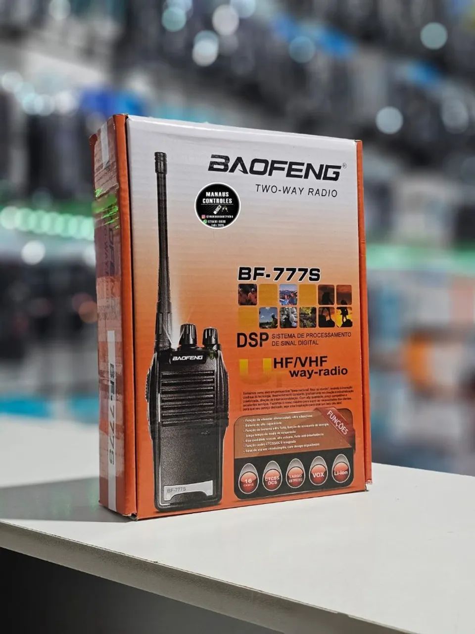 Par de rádio comunicador BF-777s