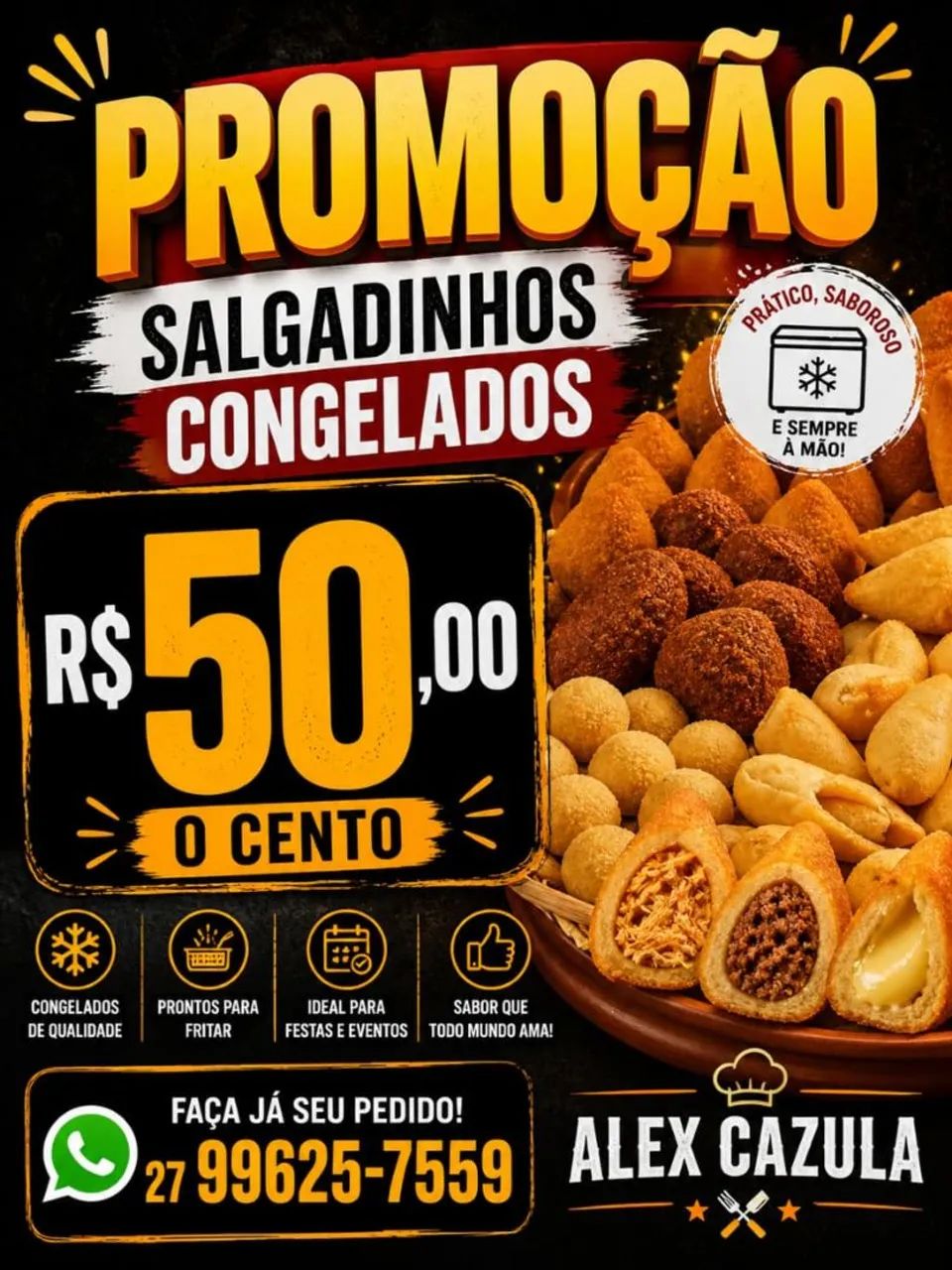 SALGADINHOS CONGELADOS