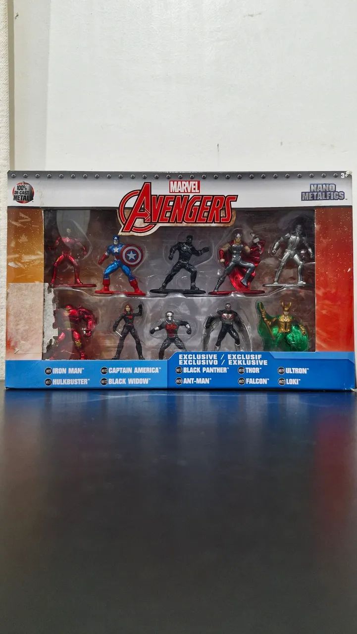 Avengers Nano Metalfigs. FIguras de metal dos Vingadores Jada Toys 2017